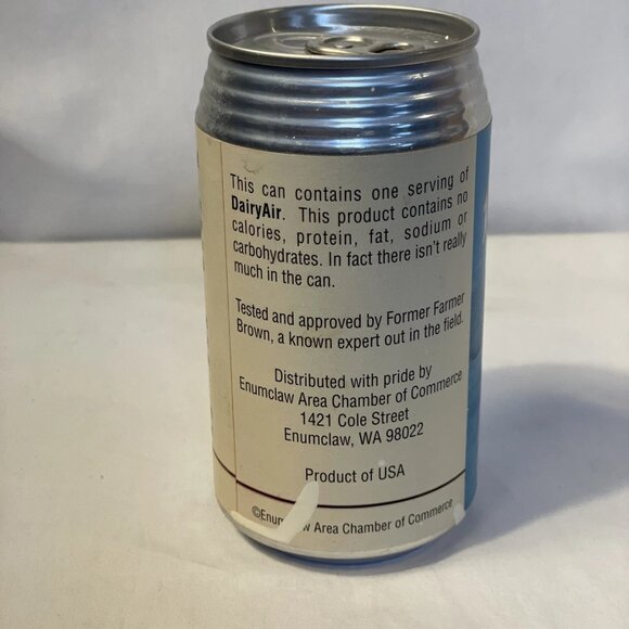 DairyAir Can of Air Sealed Enumclaw WA Chamber of Commerce Vintage Smell Of RARE - Picture 3 of 10